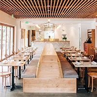 "interior shot of osteria moto restaurant in sacramento"
